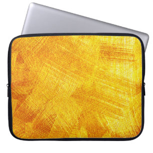 Housse Pour Ordinateur Portable Texture dorée luxueuse, arrière - plan abstrait.