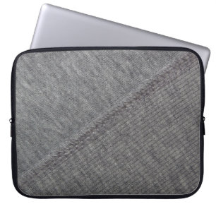 Housse Pour Ordinateur Portable texture du tissu gris avec dessins abstraits et