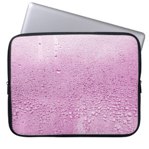 Housse Pour Ordinateur Portable Texture d'une goutte de pluie sur un verre mouillé