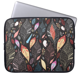 Housse Pour Ordinateur Portable texture foliaire d'automne