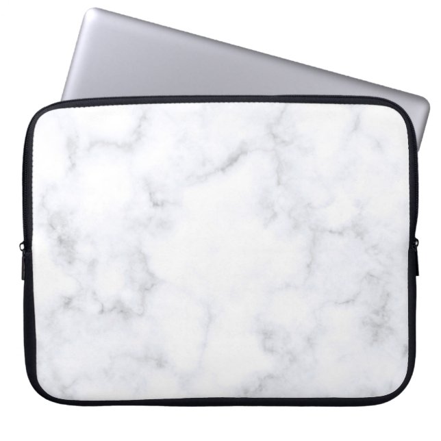Housse Pour Ordinateur Portable Texture Marbre blanc (Devant)