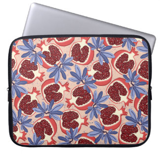 Housse Pour Ordinateur Portable texture répétée vintage avec grenade stylisée