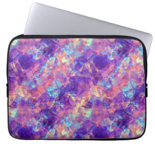 Housse Pour Ordinateur Portable Texture violette écrasée