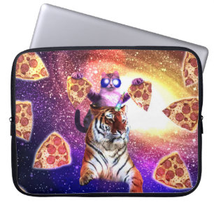 Housse Pour Ordinateur Portable Thug Space Chat sur Tiger Unicorn