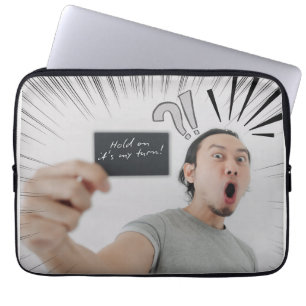Housse Pour Ordinateur Portable Tiens bon, c'est mon tour ! – Conception d'express