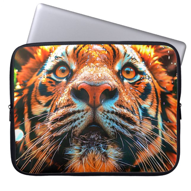 Housse Pour Ordinateur Portable Tigre (Devant)