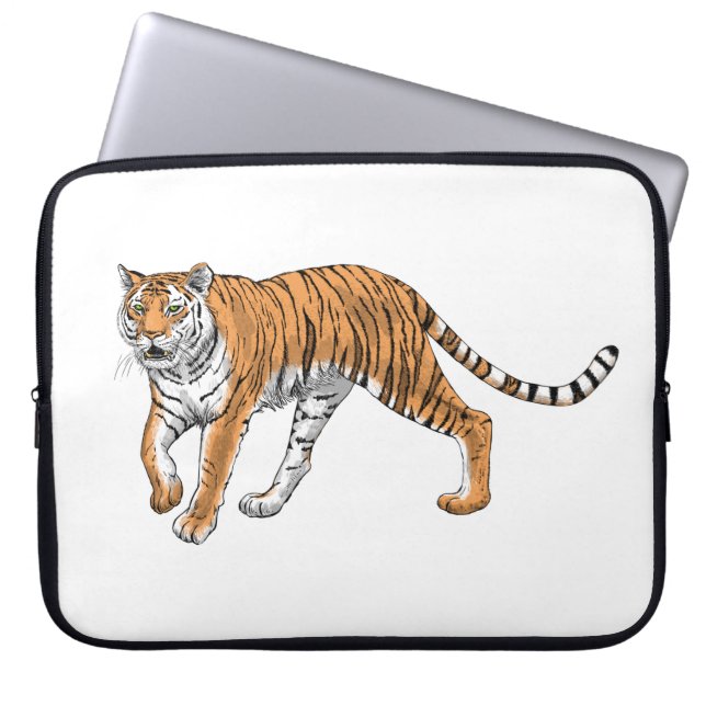 Housse Pour Ordinateur Portable Tigre 2 (Devant)