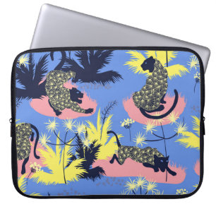 Housse Pour Ordinateur Portable Tigre géométrique, léopard : motif pour enfants.