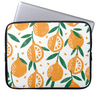Housse Pour Ordinateur Portable Timbres de fruits : Motif texturé Vintage sans sou