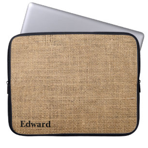Housse Pour Ordinateur Portable Tissu de jute