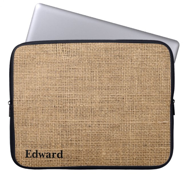 Housse Pour Ordinateur Portable Tissu de jute (Devant)