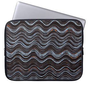 Housse Pour Ordinateur Portable Tissu rayé rouge et blanc