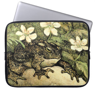 Housse Pour Ordinateur Portable Toad et Dogwood de style Art nouveau néerlandais
