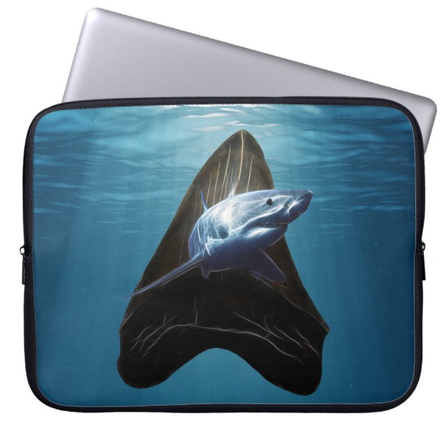 Housse Pour Ordinateur Portable Toisse de requin Océan (Devant)
