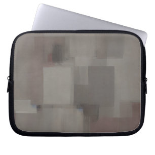 Housse Pour Ordinateur Portable Tons de terre carrés abstraits 