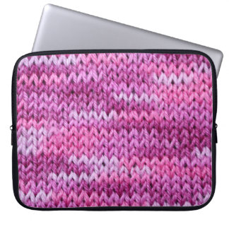 Housse Pour Ordinateur Portable Tons pourpres Tissus tricotés Texture