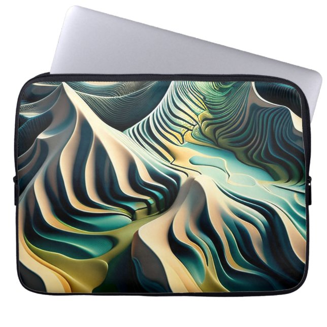 Housse Pour Ordinateur Portable Topographic currents (Devant)