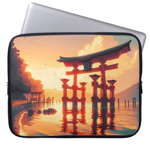 Housse Pour Ordinateur Portable Torii de la lumière montante