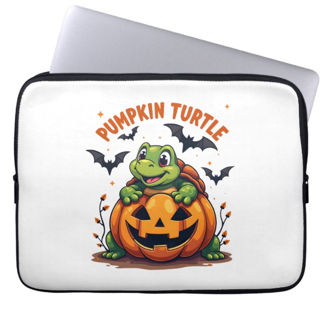 Housse Pour Ordinateur Portable Tortue citrouille (Devant)