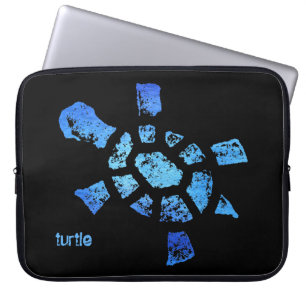 Housse Pour Ordinateur Portable Tortue de l'eau bleue 15"