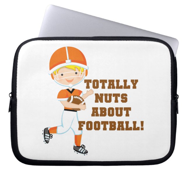 Housse Pour Ordinateur Portable Totalement Nuts au sujet du football (Devant)