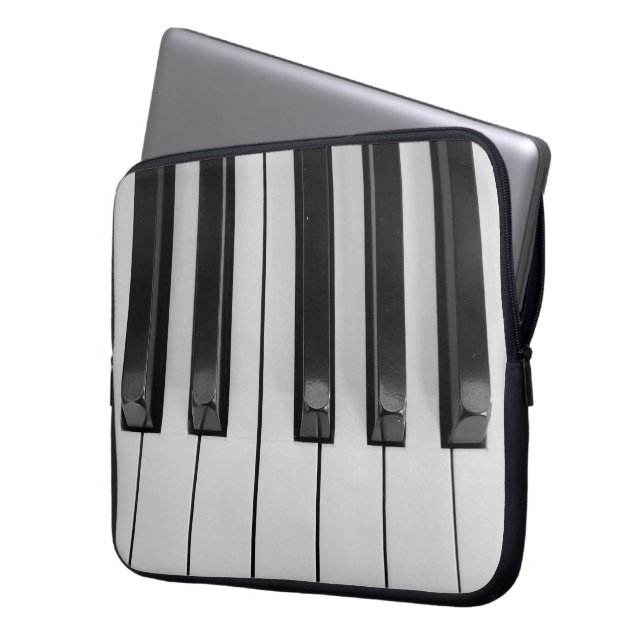 Housse Pour Ordinateur Portable Touches de piano (devant gauche)
