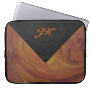 Housse Pour Ordinateur Portable Tourbillon Chocolat Caramel