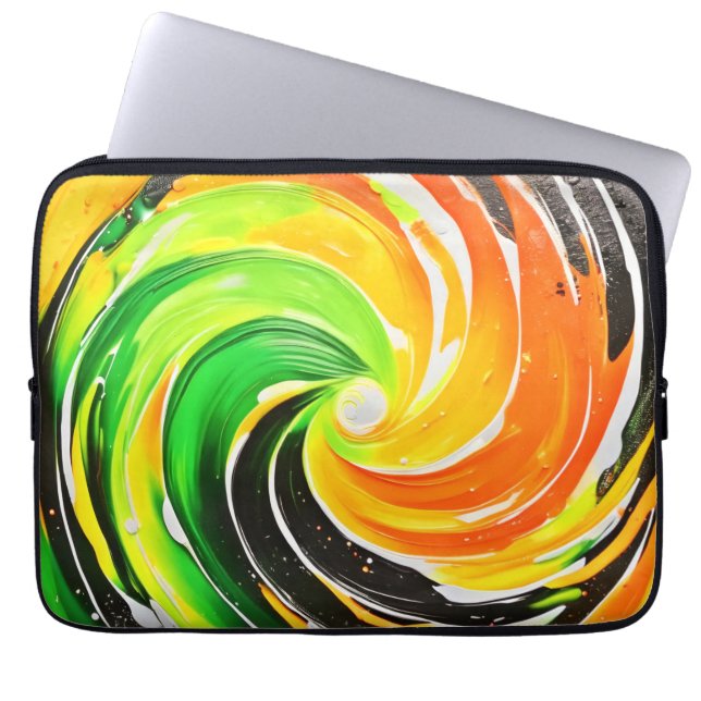 Housse Pour Ordinateur Portable Tourbillon de couleur (Devant)