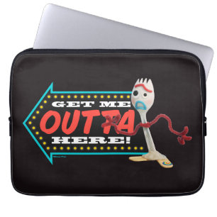 Housse Pour Ordinateur Portable Toy Story 4  Forky "Dégage-Moi Ici"