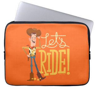 Housse Pour Ordinateur Portable Toy Story 4   Illustration en bois "Ride"