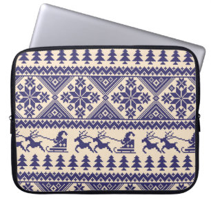 Housse Pour Ordinateur Portable Tradition nordique : Conception Motif transparente