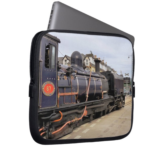HOUSSE POUR ORDINATEUR PORTABLE TRAINS À VAPEUR (Devant droit)
