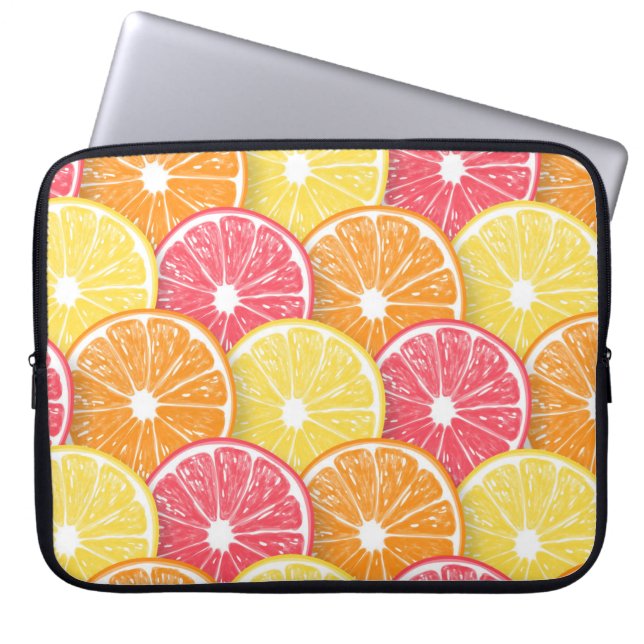 Housse Pour Ordinateur Portable Tranches d'agrumes (Devant)