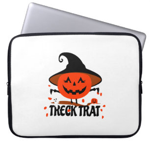 Housse Pour Ordinateur Portable Treck Trat Citrouille Sourire
