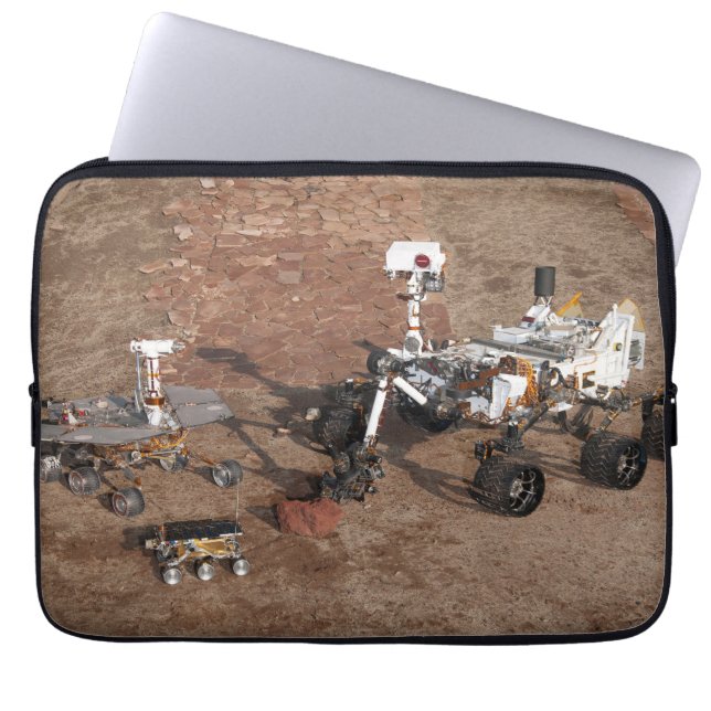 Housse Pour Ordinateur Portable Trois Générations De Rovers Mars. (Devant)