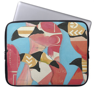 Housse Pour Ordinateur Portable Troupeau des Flamants roses