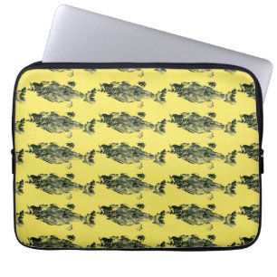 Housse Pour Ordinateur Portable Trout, basse et crappie trois poissons favoris bel