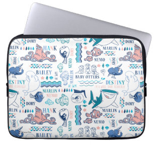Housse Pour Ordinateur Portable Trouver le Motif Dory Pastel