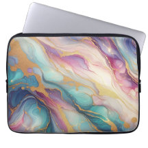 Turquoise Aqua Blue violet rose or marbre Motif