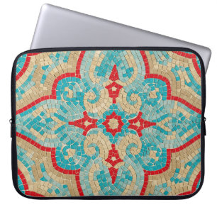 Housse Pour Ordinateur Portable turquoise rouge