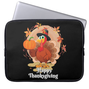 Housse Pour Ordinateur Portable Typographie du bon thanksgiving
