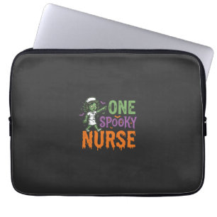 Housse Pour Ordinateur Portable Un design d'Halloween d'infirmière effrayante (2)_