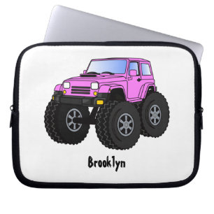 Housse Pour Ordinateur Portable Un Pink Monster Cartoon