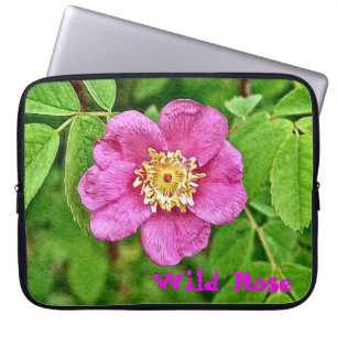 Housse Pour Ordinateur Portable Un Rose sauvage