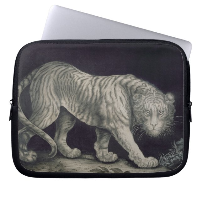 Housse Pour Ordinateur Portable Un tigre de vagabondage (crayon sur le papier) (Devant)