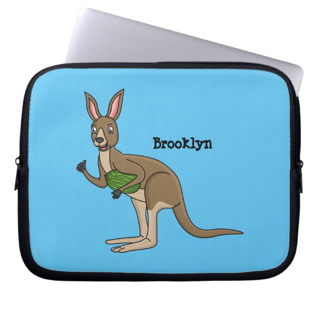 Housse Pour Ordinateur Portable Une jolie illustration de kangourou australien (Devant)