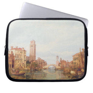 Housse Pour Ordinateur Portable Une vue de Vérone, 1848 (huile sur la toile)