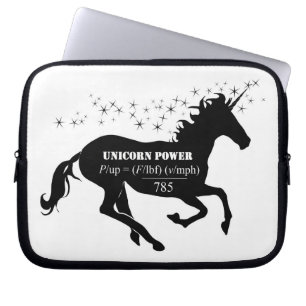 Housse Pour Ordinateur Portable Unicorne Power Fake Math Formula drôle