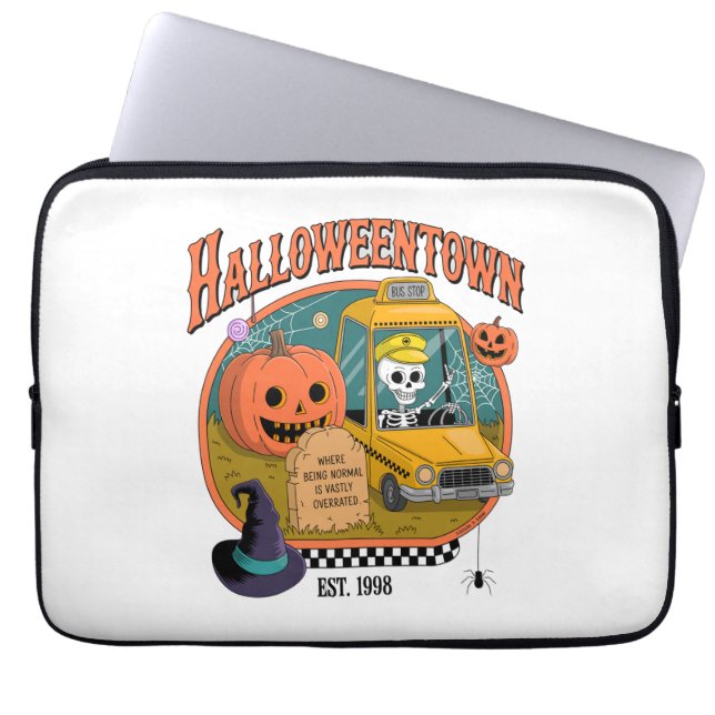 Housse Pour Ordinateur Portable Université citrouille Halloweentown (Devant)