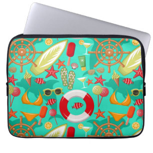 Housse Pour Ordinateur Portable vacances été plage motif
